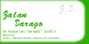 zalan darago business card
